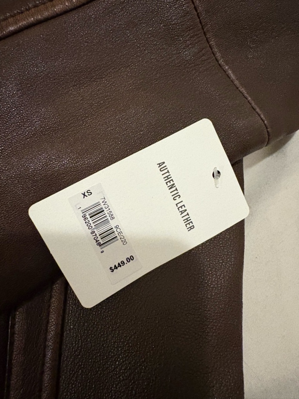 Lucky Brand - NWT Classic Leather Moto Jacket - XS - Picture 7 of 7
